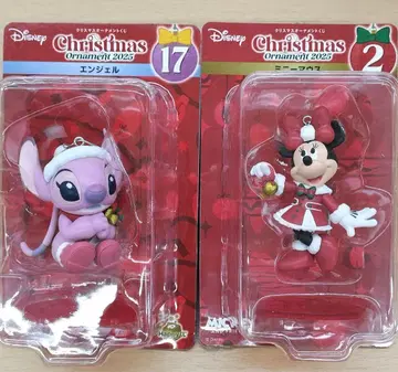 디즈니 크리스마스 오너먼트 복권 미니 마우스 엔젤 2세트