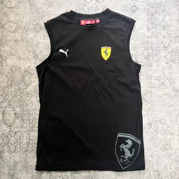 PUMA 페라리 슬리브리스 T셔츠 XXL 블랙 남성용 M 상당