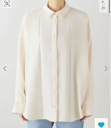 noble 엘르 니 블록 플리츠 셔츠 블라우스