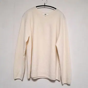 유니클로 캐시미어 100% 스웨터 3XL 아이보리 일본제
