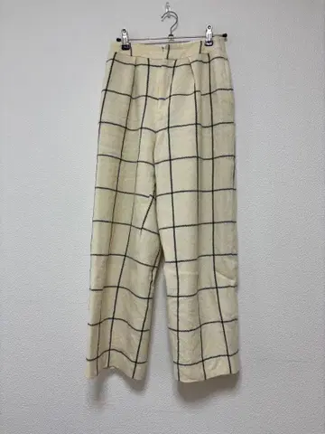 STUDIOUS 체크 울 팬츠