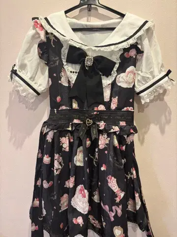 LIZLISA ManyHearts 애프터눈 티 패턴 셋업