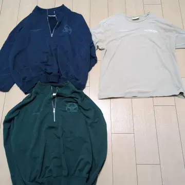 vanquish fitness 셔츠 & 하프 지퍼 2벌