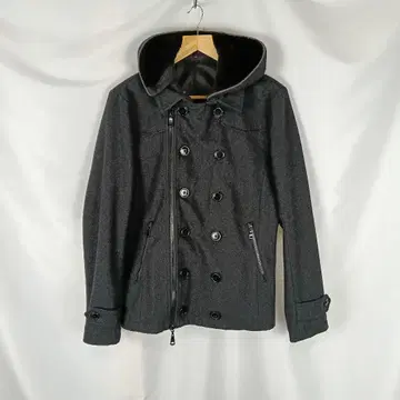 semanticdesign 후드 부착 자켓 그레이 L B3911