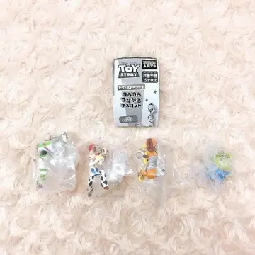 토이스토리 2 유라유라 연결 마스코트 전 4종 풀 컴프