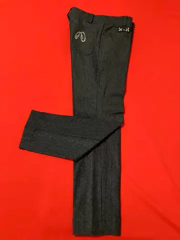 스트레치 블랙 데님 팬츠