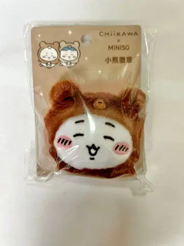 치이카와 미니소 miniso 폭신폭신 곰돌이 얼굴 캔뱃지