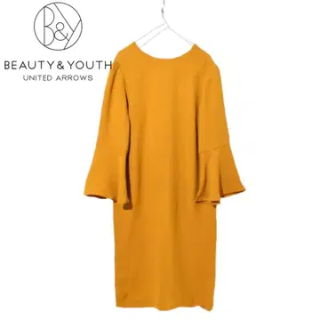 [ BEAUTY&YOUTH/뷰티 앤 유스 ] 플레어 슬리브 드레스