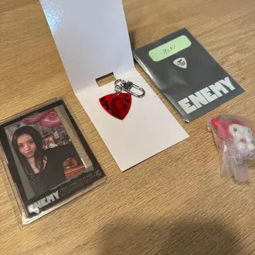 TWICE ENEMY 채영 트레이딩 카드 포함 경질 케이스/키링