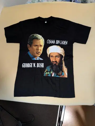 부시 대통령과 오사마 빈 라덴의 T셔츠