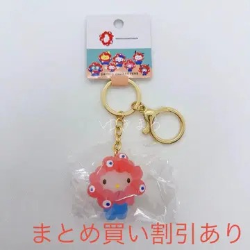 미야쿠미야쿠  입체 마스코트 클리어 컬러 키링 헬로키티