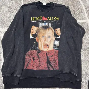 HOME ALONE 맨투맨 L 사이즈 블랙
