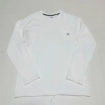 할리우드 런치 마켓 남성용 티셔츠 화이트 긴팔 롱 T 4 XL