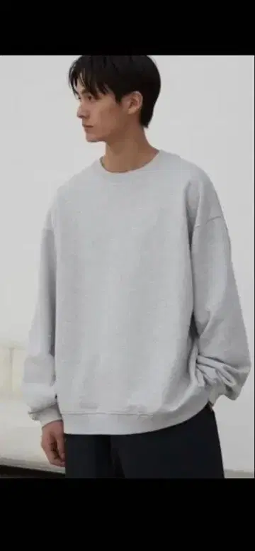 그레이 크루넥 맨투맨 2장 세트