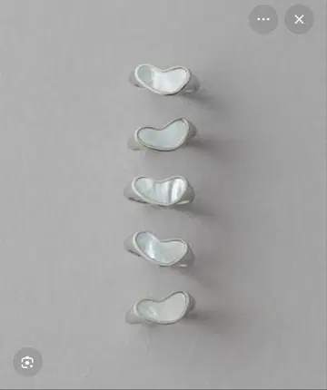 ete 하트형 실버 반지 13호