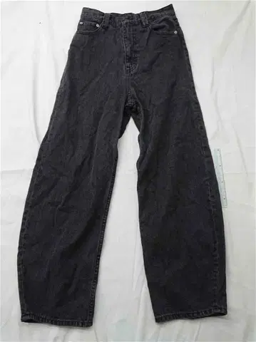 유나이티드 애로우즈 와이드 데님 팬츠 XS 블랙 계열 여성용