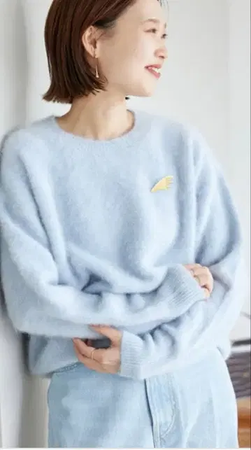 SLOBE IENA 폭스 캐시미어 풀오버 슬로브 이에나