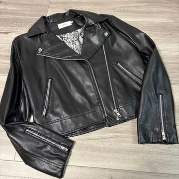 AZUL by moussy 블랙 가죽 자켓 S