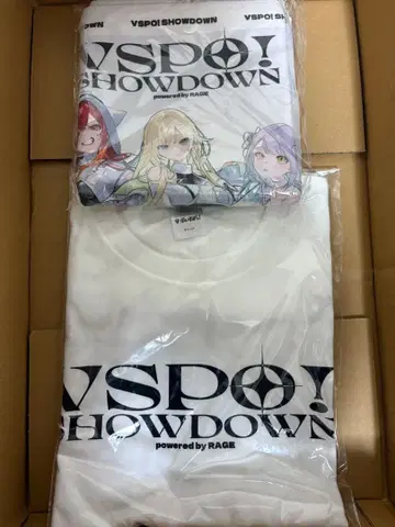 브이스포 showdown 타월 T셔츠 세트