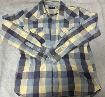 OMNIGOD 체크 무늬 플란넬 셔츠