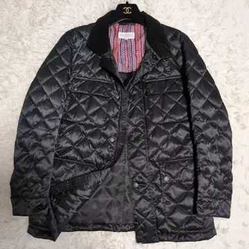 [ 새상품급 ] 매킨토시 철학 퀼팅 자켓 가죽 부분 소가죽