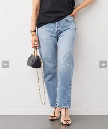 Deuxieme Classe 매디슨 블루 테이퍼드 데님