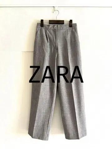 ZARA 그레이 와이드 팬츠