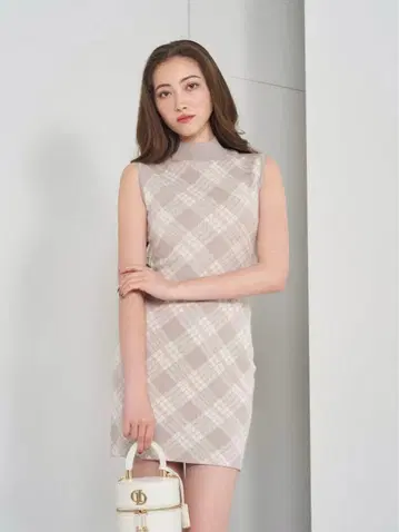 [ 새상품급 ] darich 체크 타이트 원피스