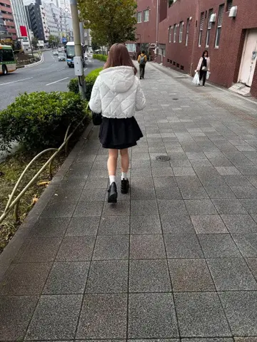 화이트 다운 자켓 여성용