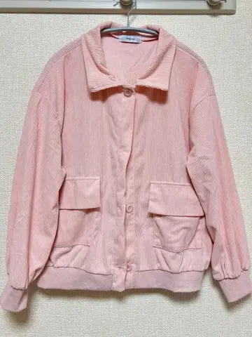 코듀로이 셔츠 핑크