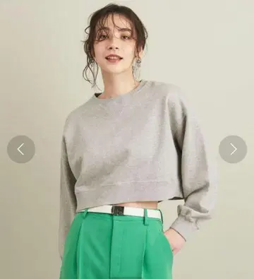 [ 새상품급 ] BEAUTY&YOUTH 숏 와이드 맨투맨 풀오버