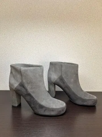 JIL SANDER NAVY 그레이 스웨이드 숏부츠