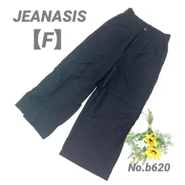 지나시스 JEANASIS 가우초 팬츠 와이드 팬츠 프리 블랙