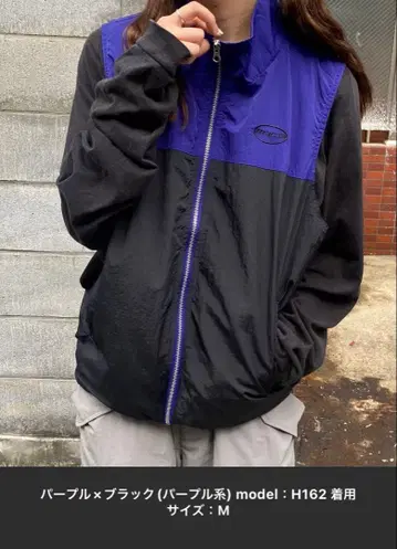 남녀 공용 Snap club 서클 자수 나일론 자켓 M