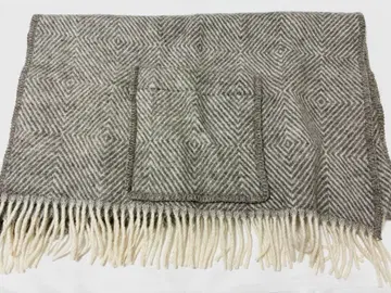 LAPUAN KANKURIT 포켓 숄 MARIA 울 그레이