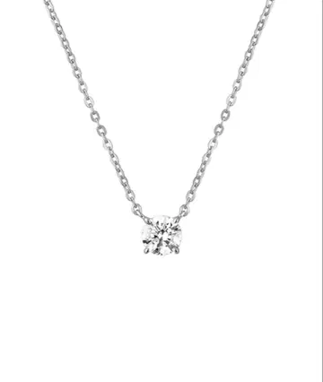 [중고] 실버 1알 목걸이