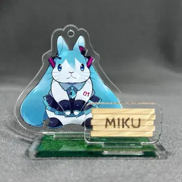 하츠네 미쿠 x 이노구치 병원 콜라보 아크릴 스탠드 토끼