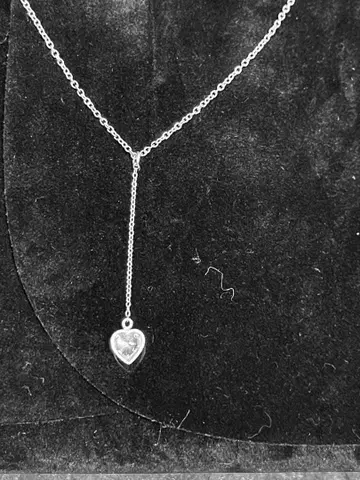실버 925 하트형 펜던트 목걸이