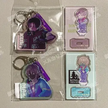 밀키 서브웨이 아크릴 스탠드 키링 카트 맥스 4종 세트