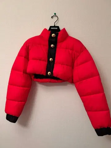 H&MOSCHINO 숏 기장 다운 자켓 레드