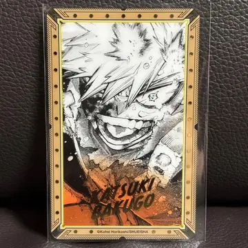 히로아카 전시회 원화전 금박 클리어 카드 바쿠고 카츠키