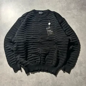 빈티지 데드스탁 3D 입체 케이블 블랙 모드 니트