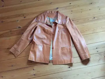 가죽 자켓 카멜