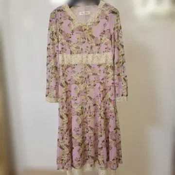 새상품 Super Beauty 꽃무늬 레이스 원피스