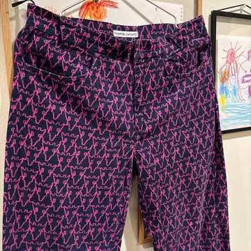 TSUMORI CHISATO 애니멀 무늬 코듀로이 팬츠