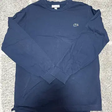 새상품급 가격 인하 가능 LACOSTE 네이비 긴팔 티셔츠 US S