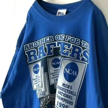 USA 제조 프로 플레이어 NCAA 와일드캣츠 셔츠 XL 블루 구제 의류