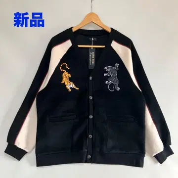 새상품 modem design 수베니어 샤기 가디건 BLACK M