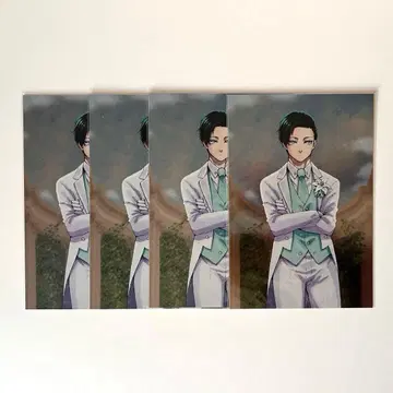 블루 록 전시회 메탈 엽서 이토시 린 4장