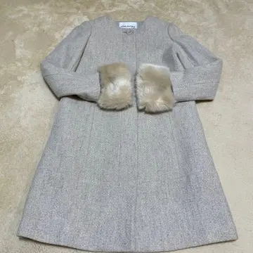 NATURAL BEAUTY BASIC 아이보리 롱 코트